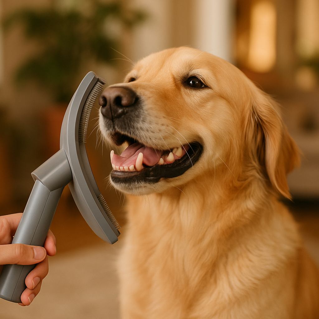 Vacuum Attachment Grooming Brush for Pets - lifestyle
