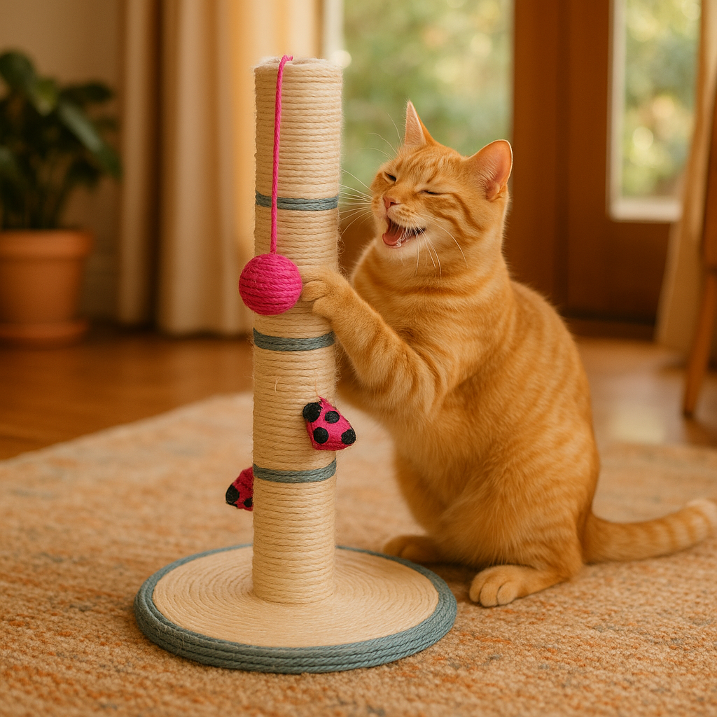 Cat toy funny cat stick funny cat kitten toy wooden handmade cat cat mouse cat toy cat scratch board - lifestyle