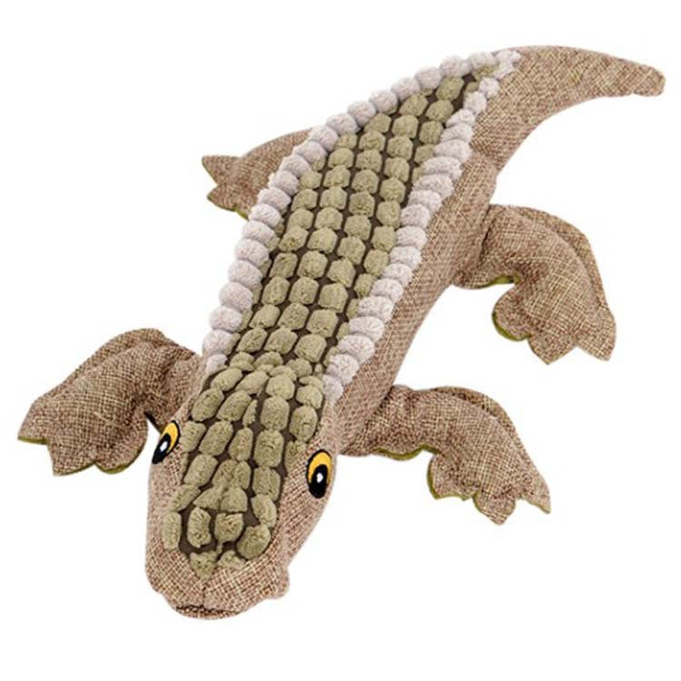 Squeaky Plush Crocodile Dog Toy