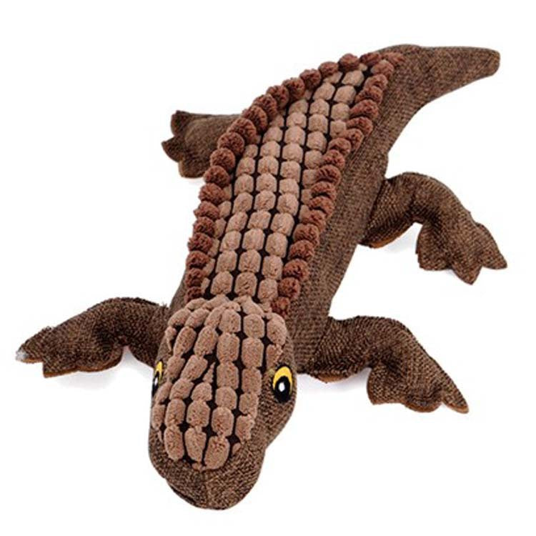 Squeaky Plush Crocodile Dog Toy