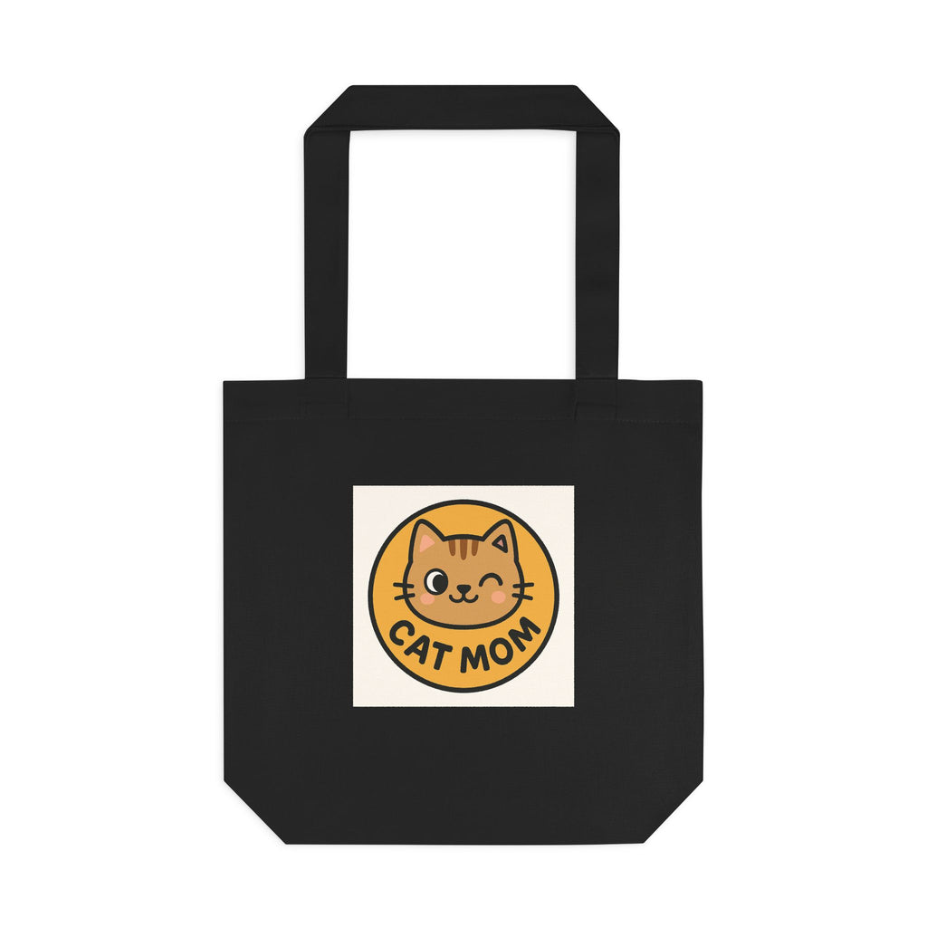 Cat Mom Canvas Tote Bag