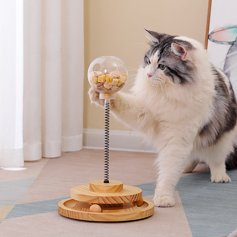 Interactive Cat Treat Dispenser Ball