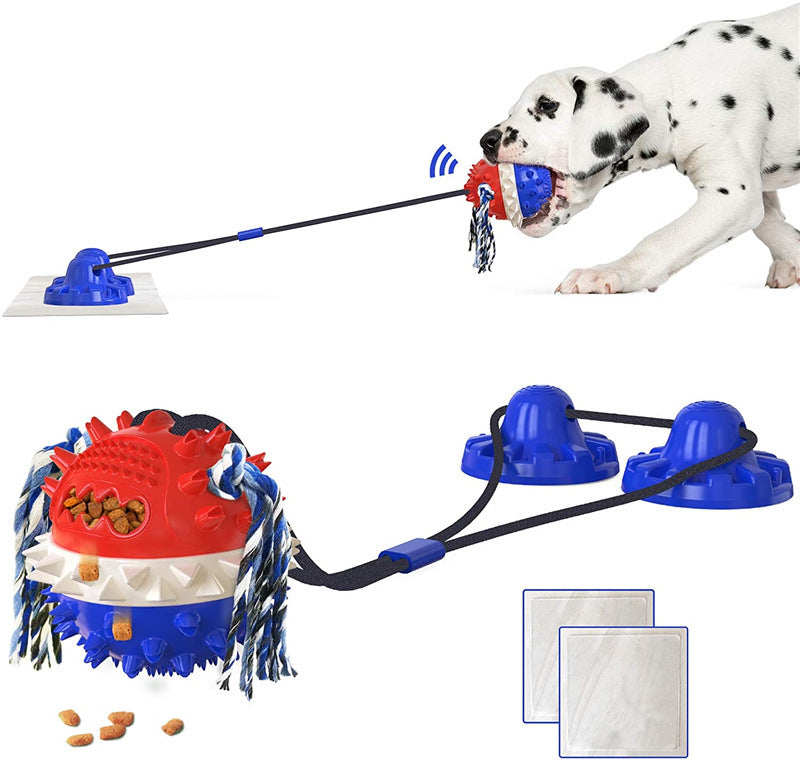 Indestructible Suction Cup Dog Chew Toy for Large Dogs