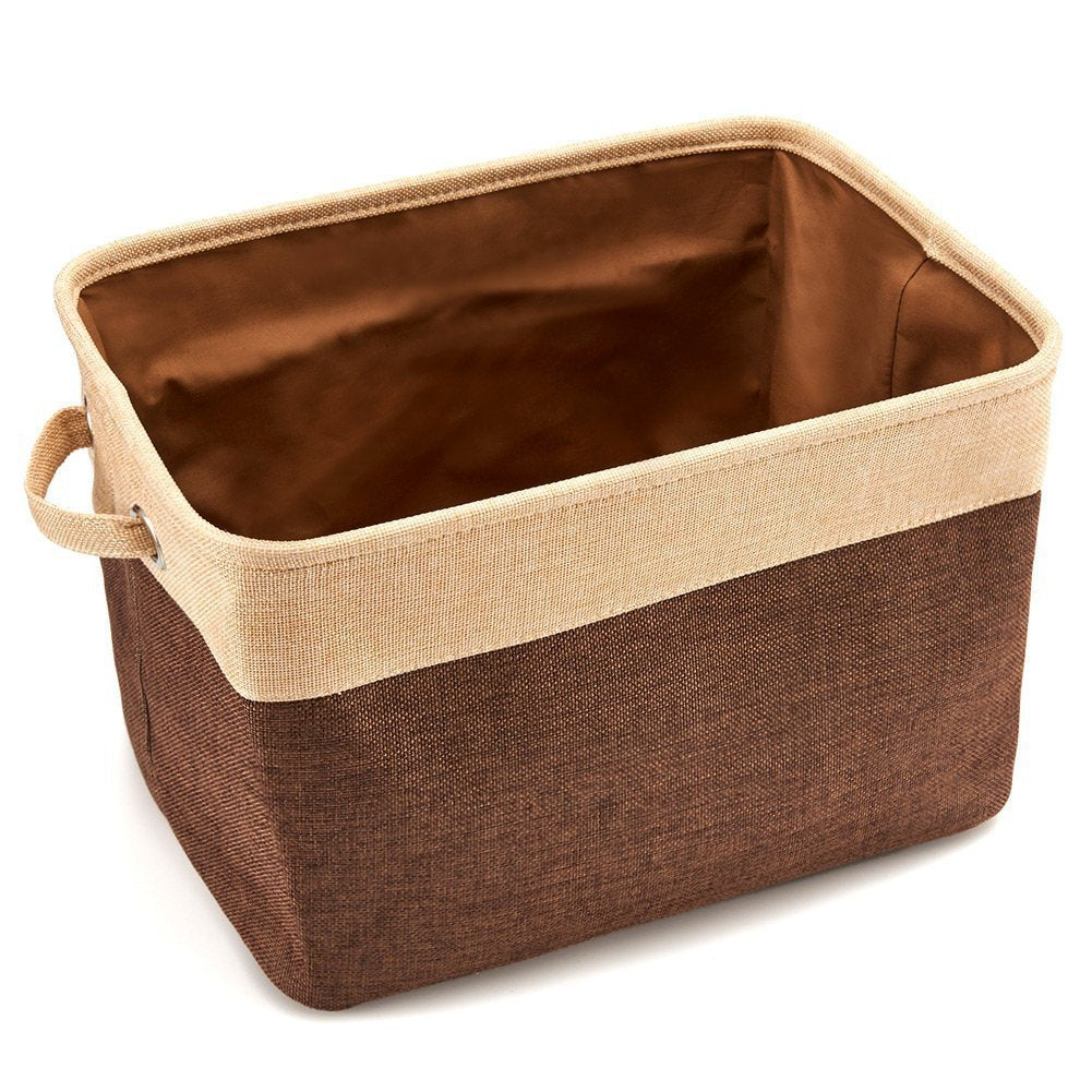 Stylish Linen Dog Toy Basket