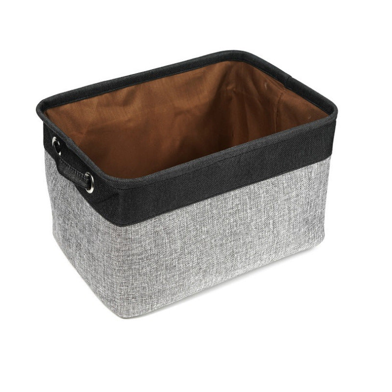 Stylish Linen Dog Toy Basket