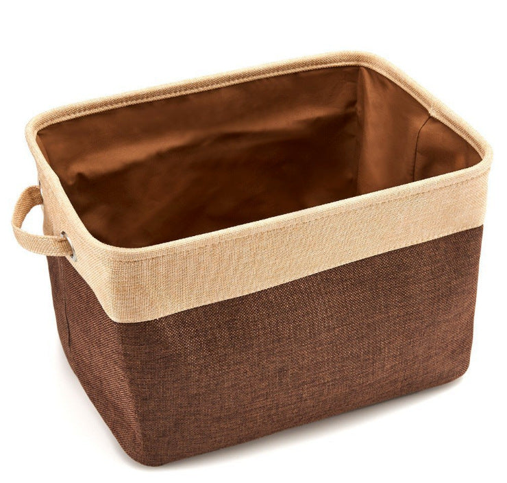Stylish Linen Dog Toy Basket