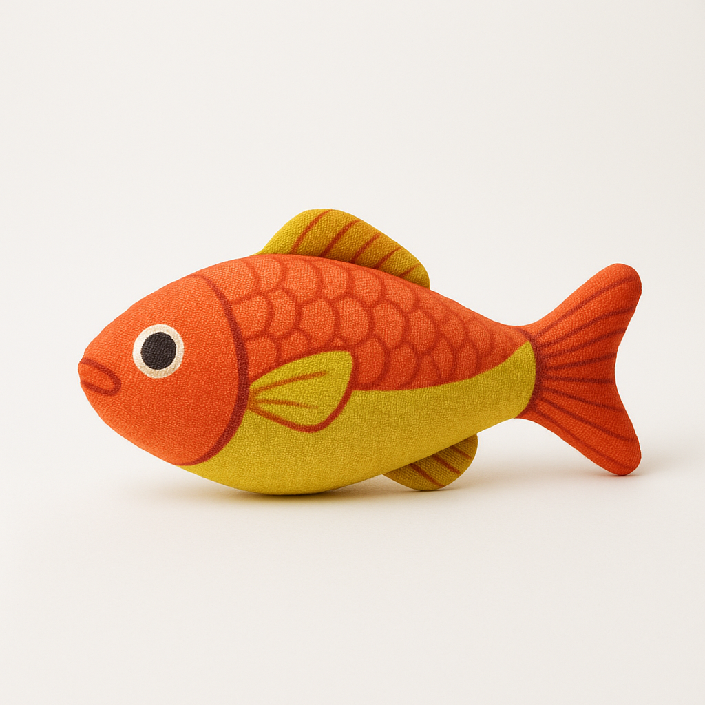 Cute Fish Pillow Toy for Cats