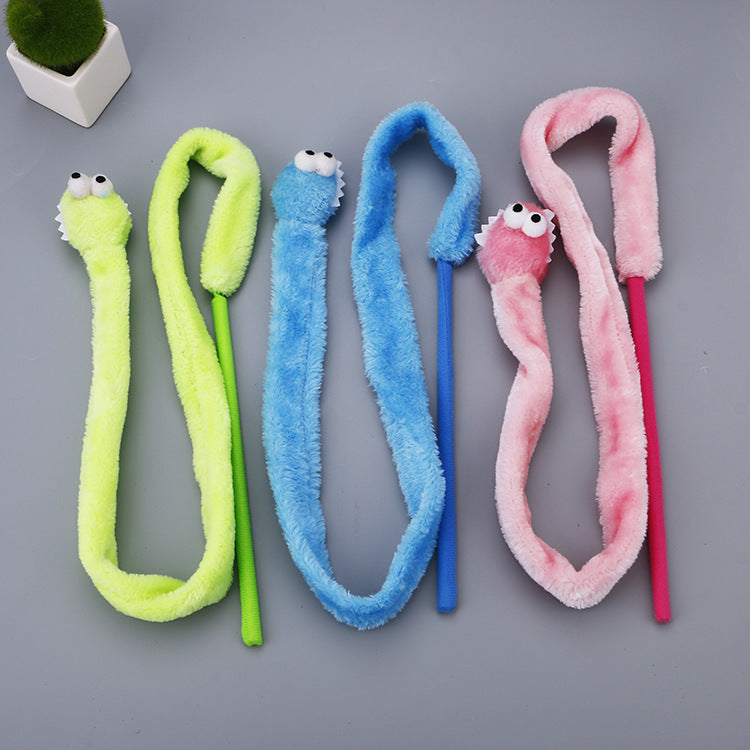 Interactive Cartoon Snake Cat Toy
