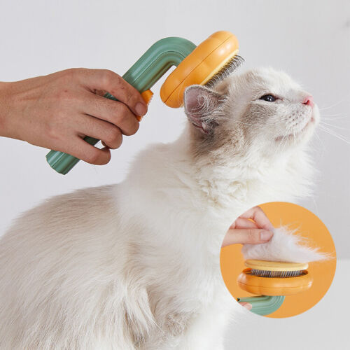 Self-Cleaning Pumpkin Grooming Brush