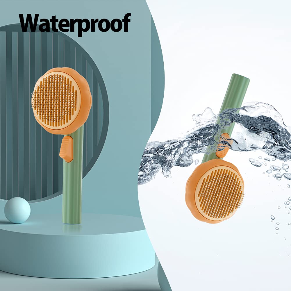 Self-Cleaning Pumpkin Grooming Brush