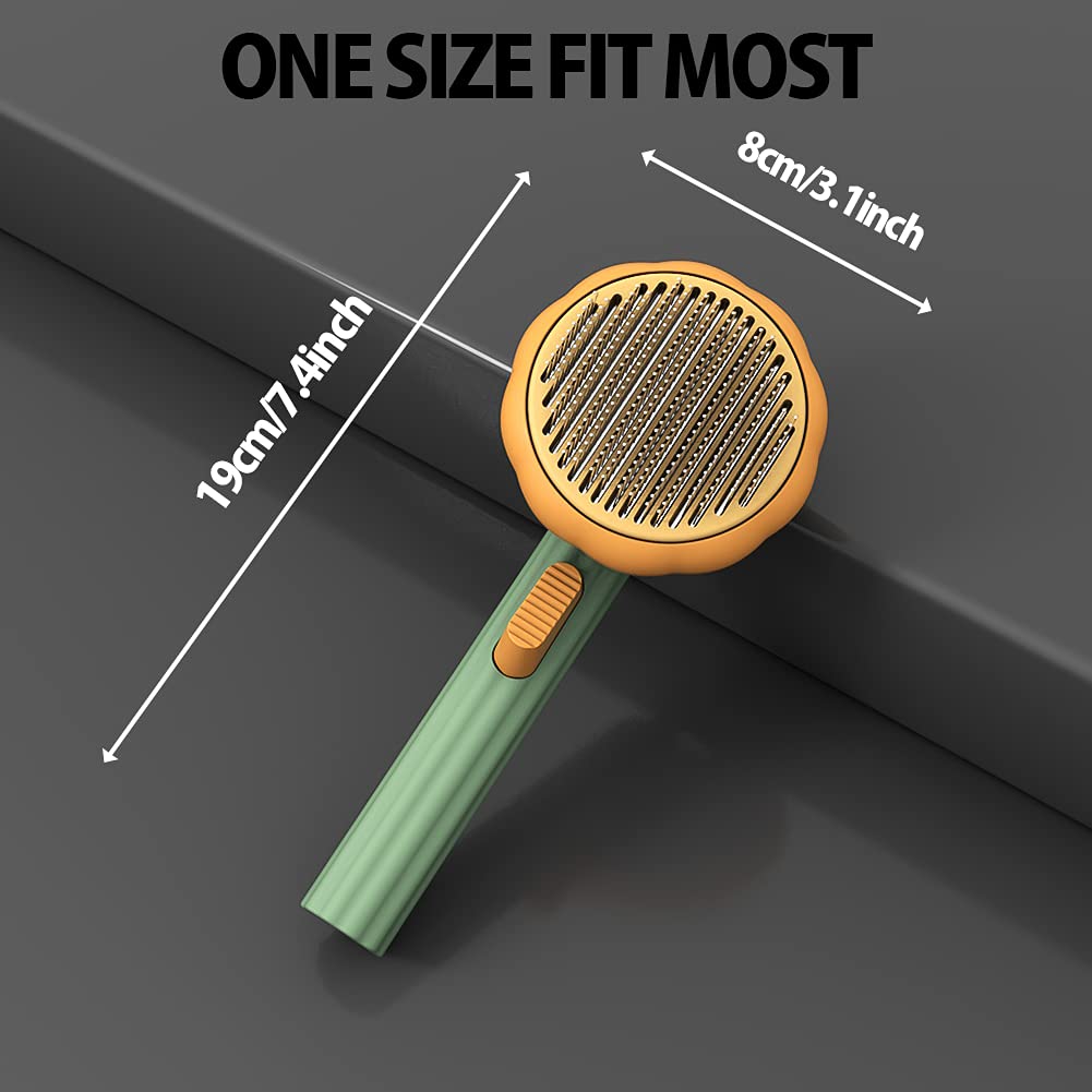 Self-Cleaning Pumpkin Grooming Brush
