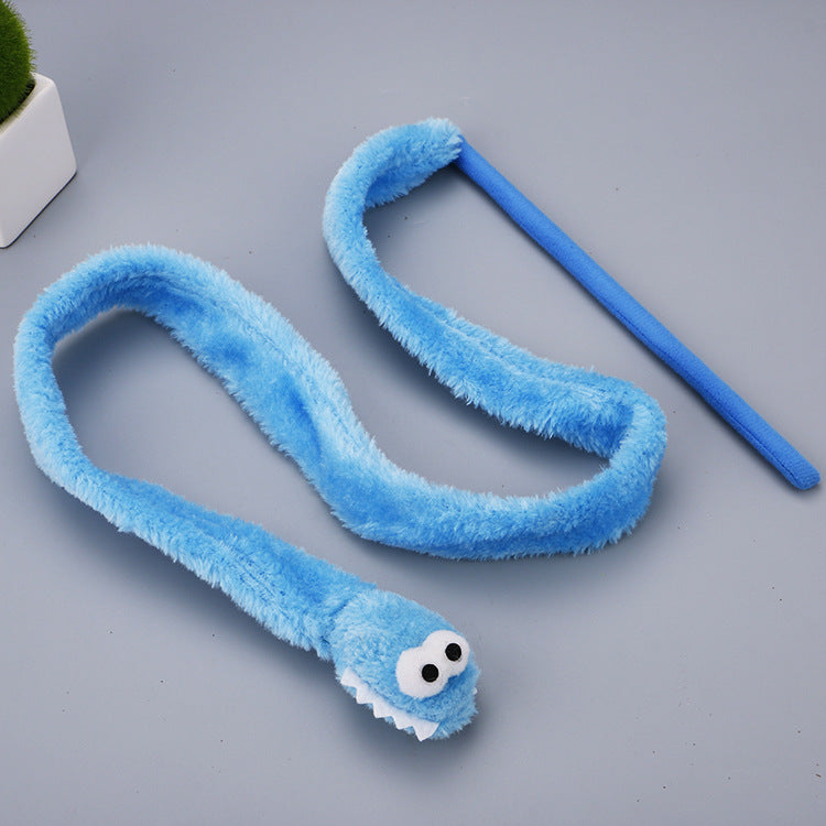 Interactive Cartoon Snake Cat Toy
