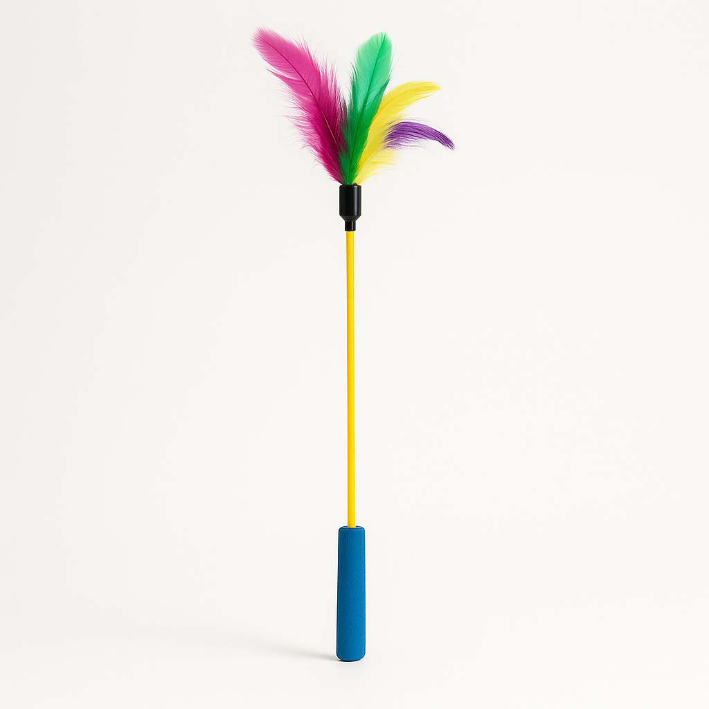 Interactive Feather Cat Teaser Wand