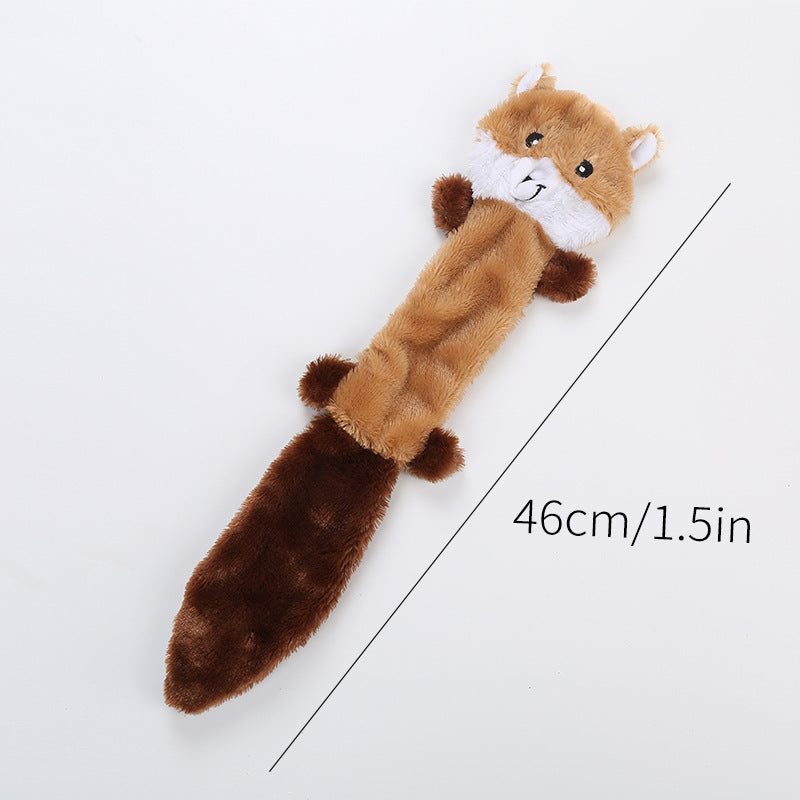 Cute Plush Dog Toy with Squeaker