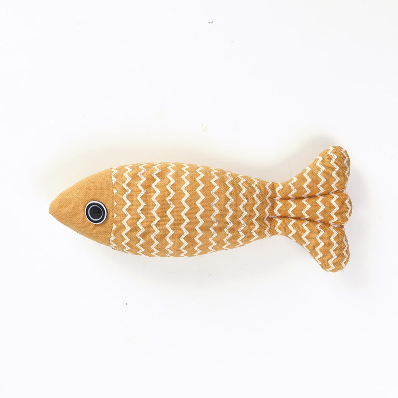 Cute Fish Pillow Toy for Cats