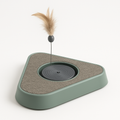 Interactive Triangle Turntable Cat Toy