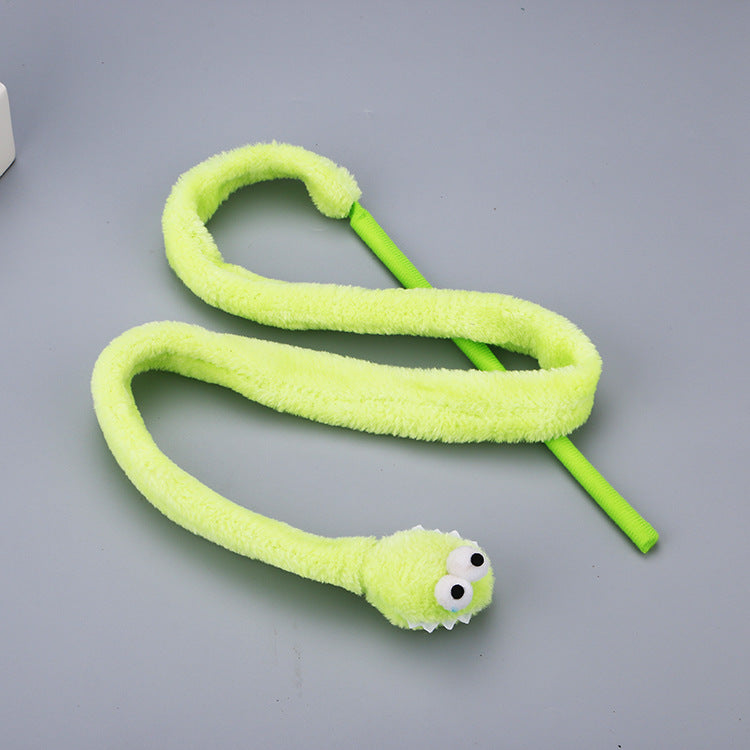 Interactive Cartoon Snake Cat Toy
