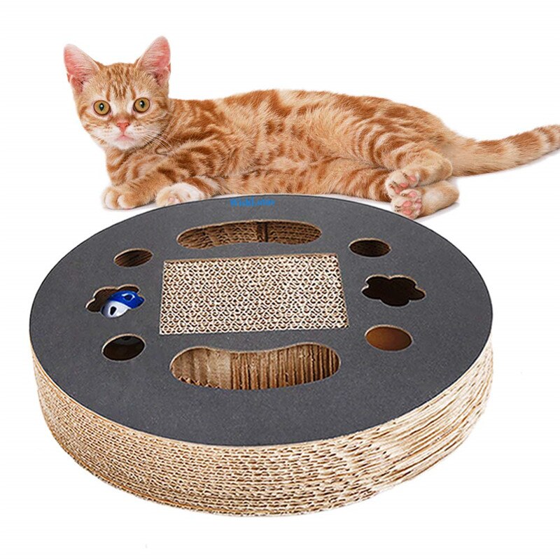 Interactive Corrugated Cat Scratch Board