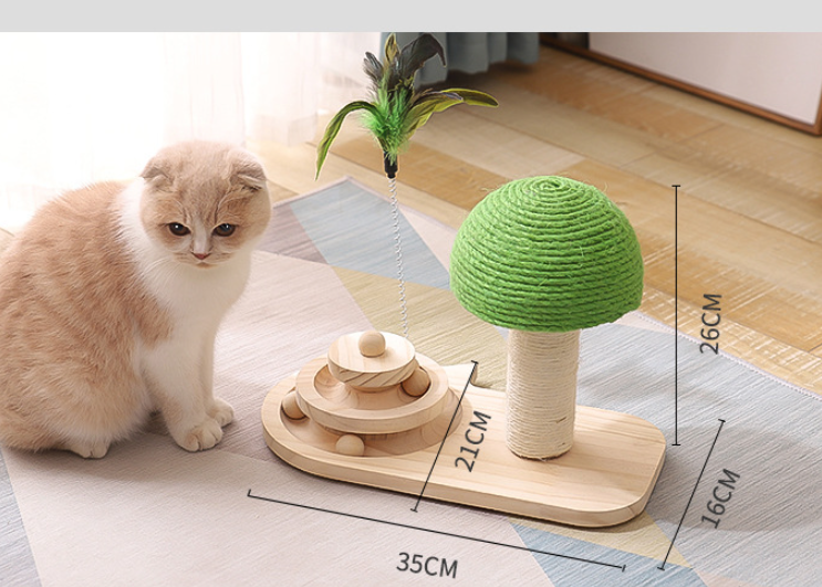 Interactive Cat Tree with Sisal Balls