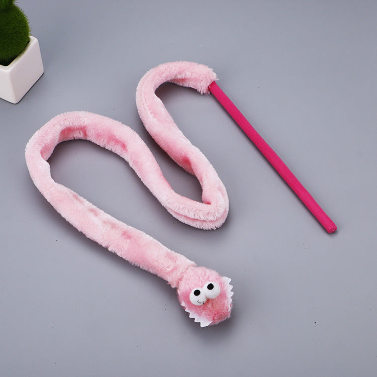 Interactive Cartoon Snake Cat Toy