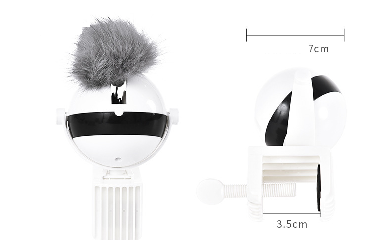 Interactive Electric Motion Cat Toy with Fur Ball