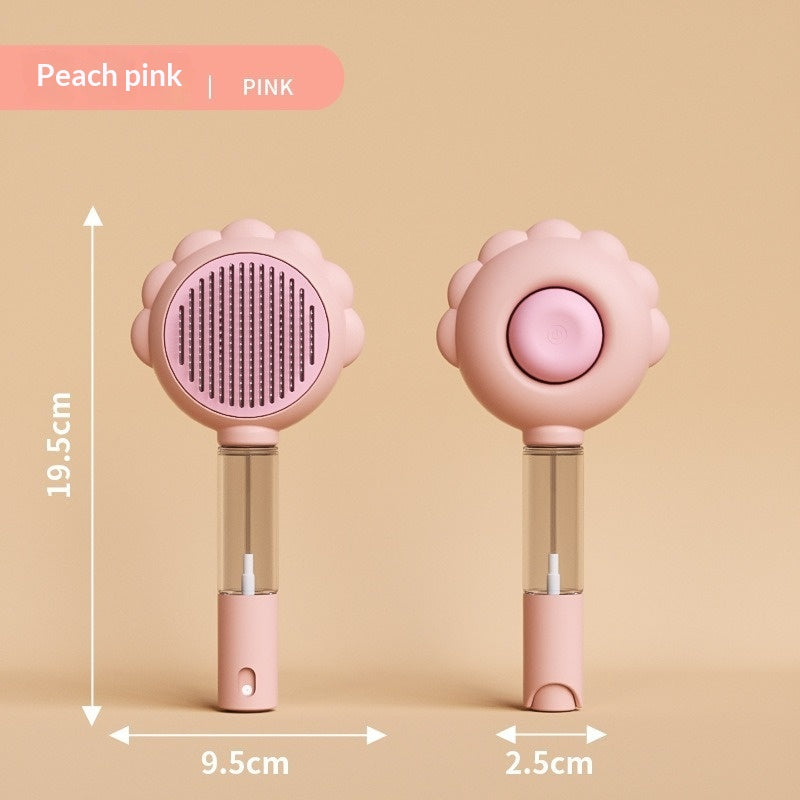 Self-Cleaning Dog Brush with Spray