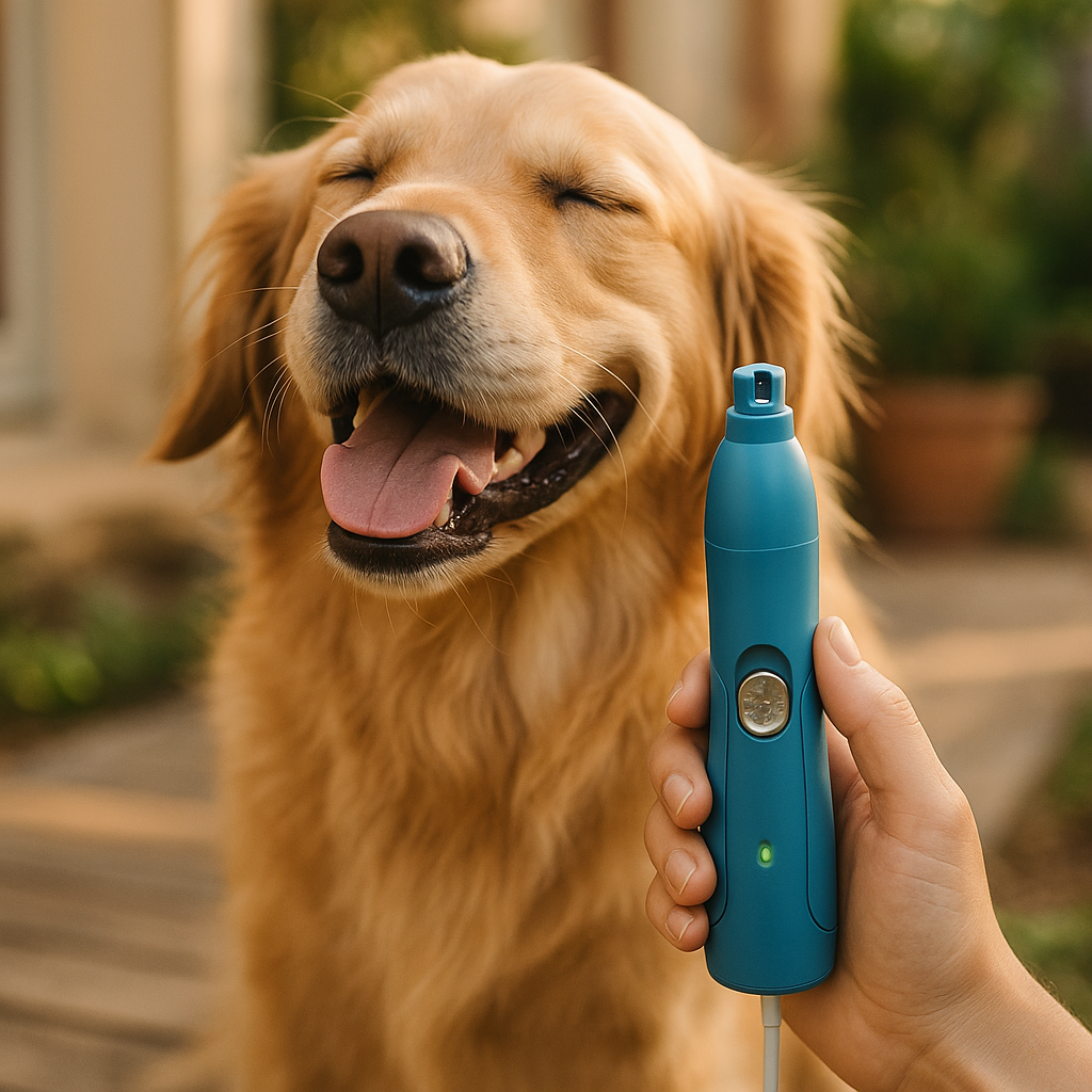 Electric Pet Nail Grinder and Polisher - lifestyle
