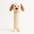 Cute Plush Dog Toy with Squeaker