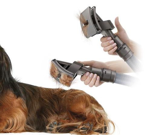 Mess-Free Vacuum Grooming Brush for Pets