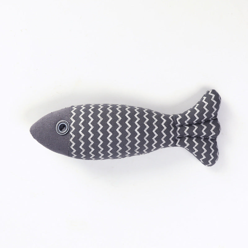 Cute Fish Pillow Toy for Cats