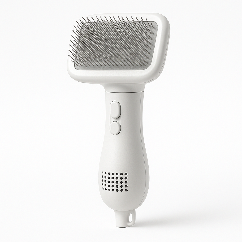 Pet Hair Dryer & Slicker Brush for Effortless Grooming