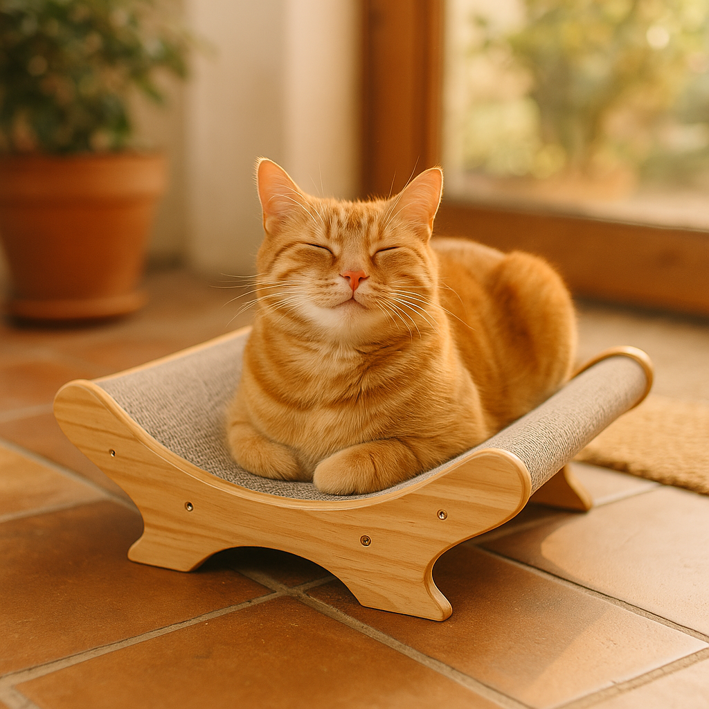 U-shaped bed cat toy cat paw grinder - lifestyle
