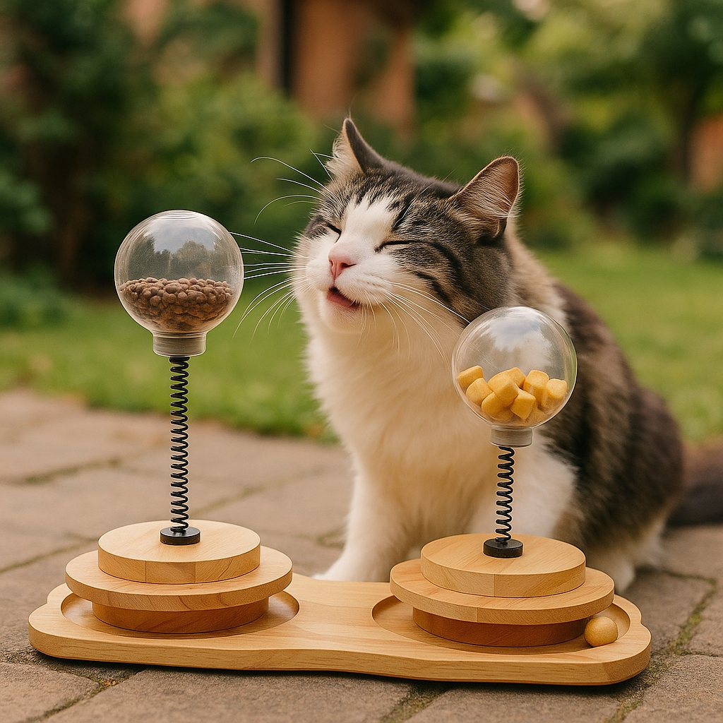 Cat Treats Dispenser Cat Treat Dispenser Toy Catnip Cat Toy Cat Nips Spring Toy Cat Small Dog Slow Feeder Treat Dispenser Pet Toys - lifestyle
