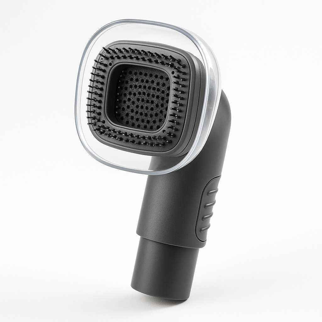 Mess-Free Vacuum Grooming Brush for Pets