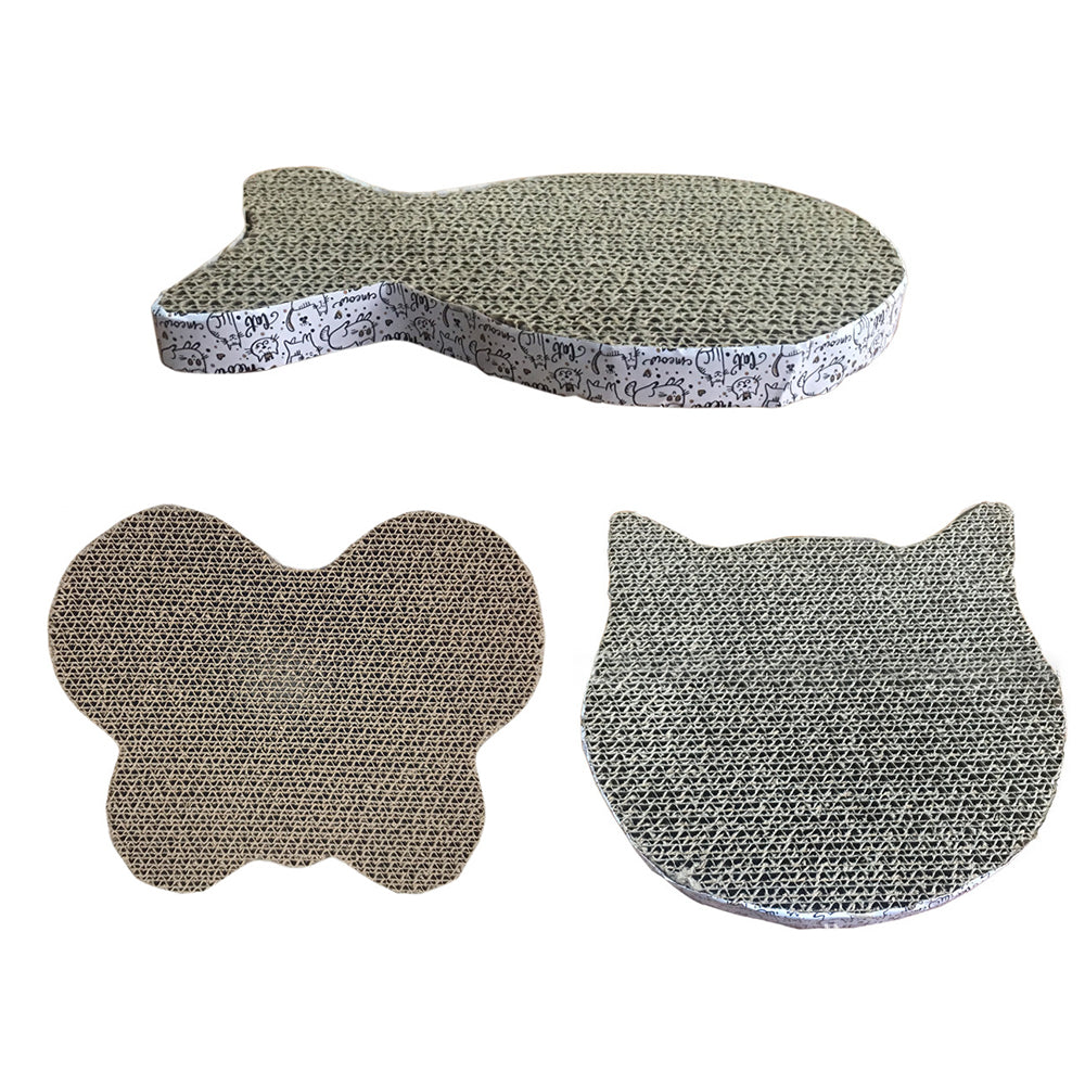 Fun Corrugated Cat Scratchers in Charming Designs