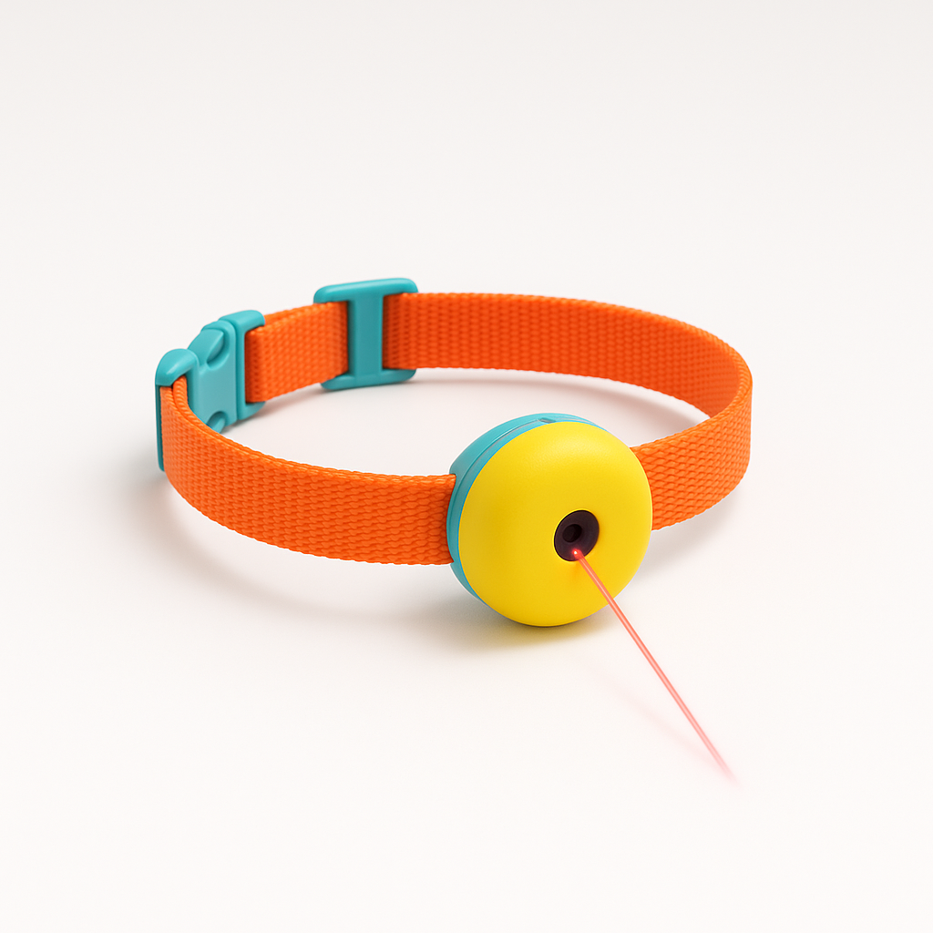 Interactive Laser Collar Toy for Cats