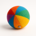 Colorful Felt Cat Toy Ball with Bell