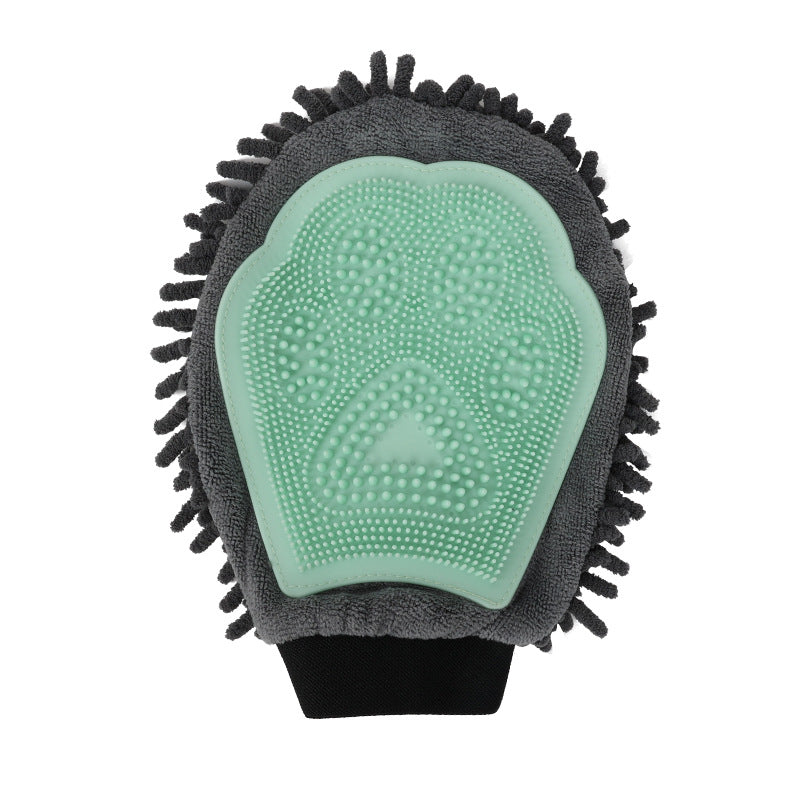 2-in-1 Pet Grooming Glove and Bathing Brush