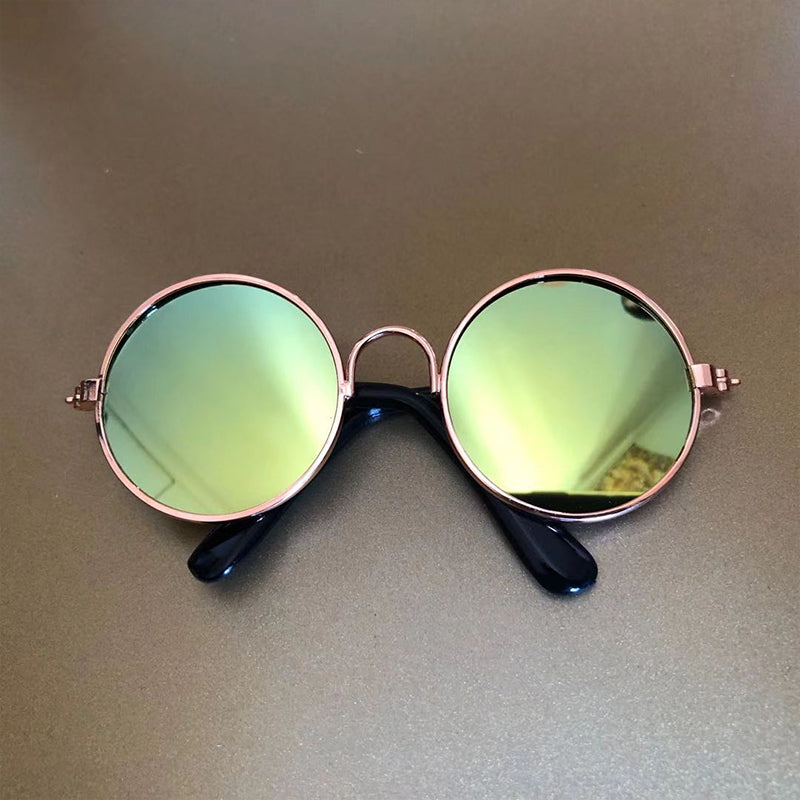 Cute Pet Sunglasses - Golden Green