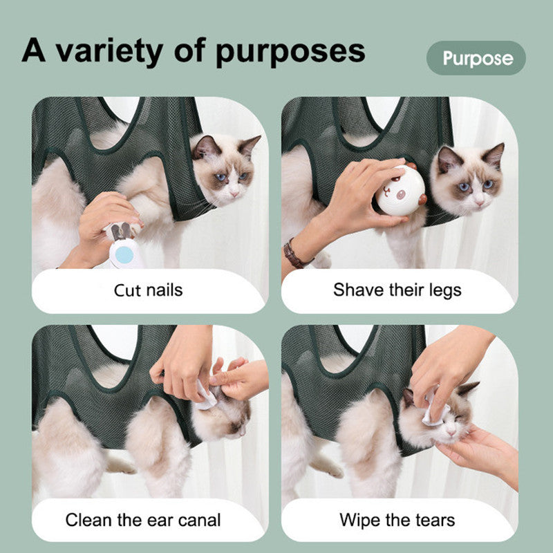 Comfortable Pet Grooming Hammock for Cats and Dogs
