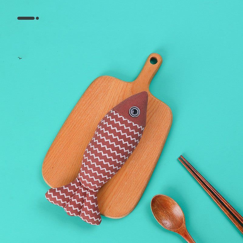 Cute Fish Pillow Toy for Cats