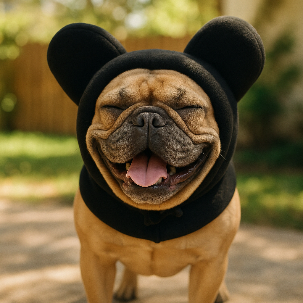 Cozy Fleece Dog Hat - lifestyle