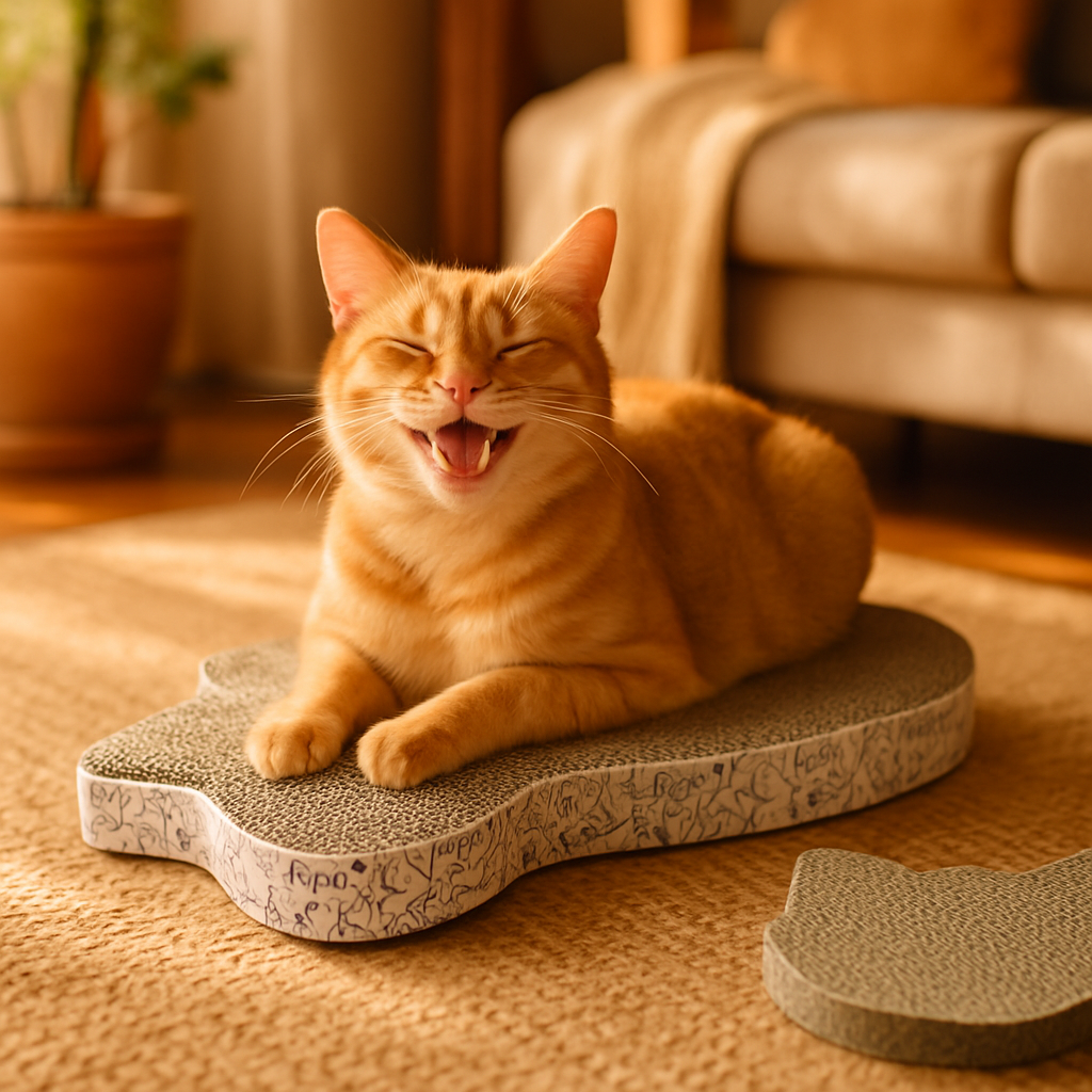 Scratcher cat toy - lifestyle