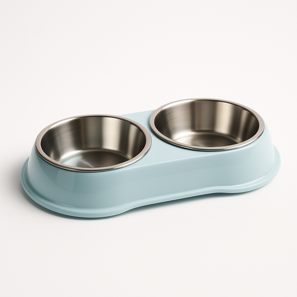 Double Pet Bowls for Food and Water