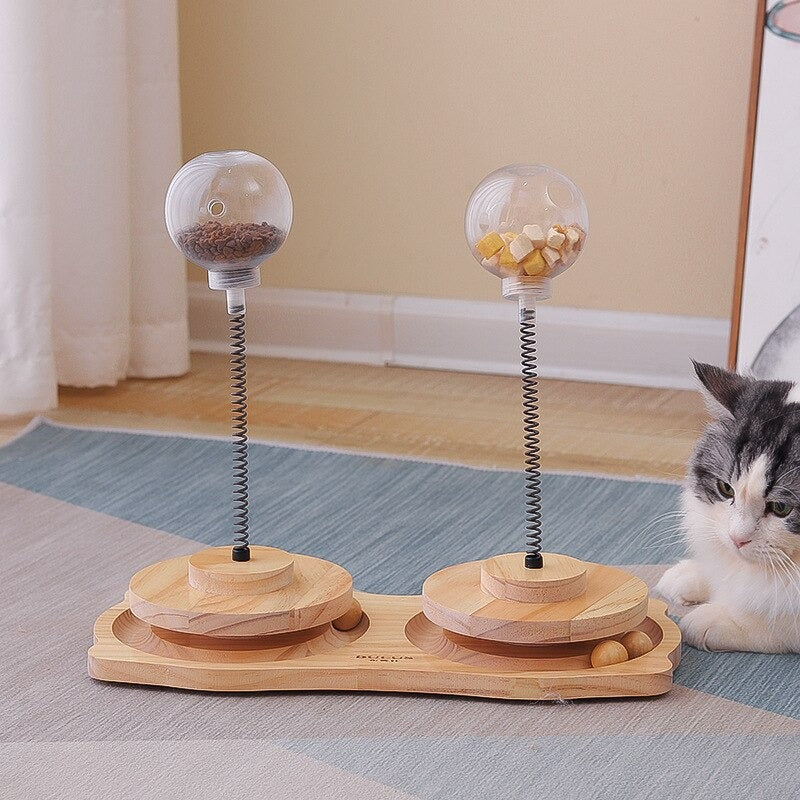 Interactive Cat Treat Dispenser Ball