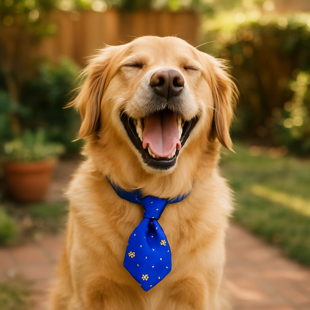 Adjustable Pet Neckties for Stylish Dogs - lifestyle