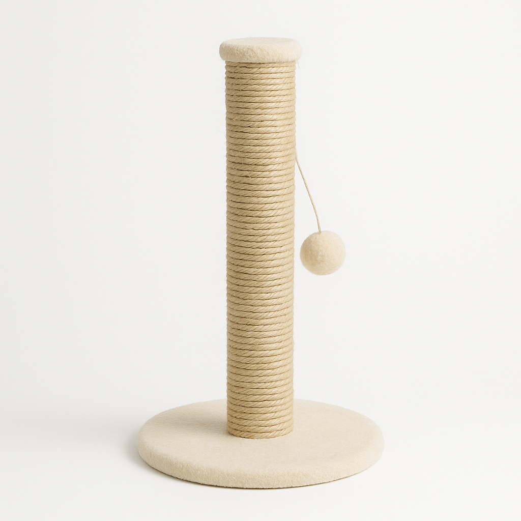 Sisal Scratching Post with Engaging Ball for Cats