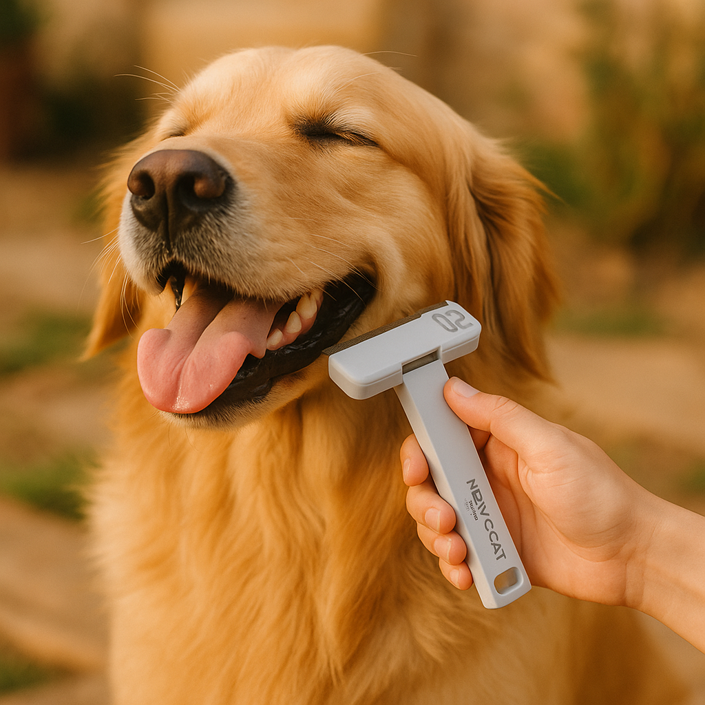 Pet Grooming Brush for Dogs and Cats - lifestyle