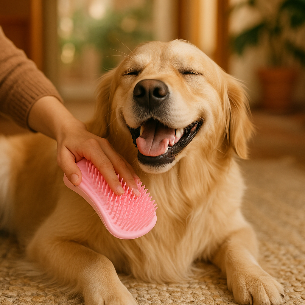 Self-Grooming Cat Brush - lifestyle