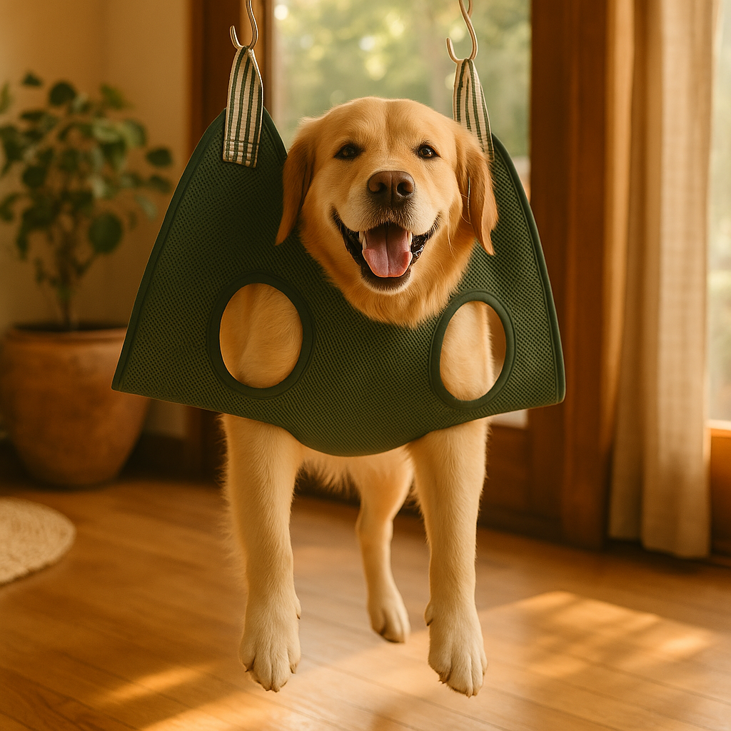 Pet Grooming Hammock for Cats and Dogs - lifestyle